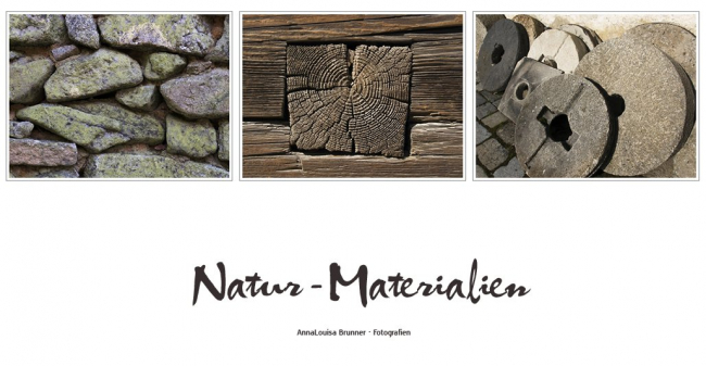Collage Naturmaterialien